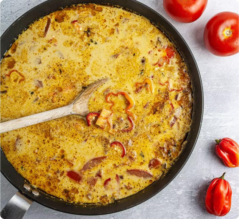 Prawns and Banana Curry