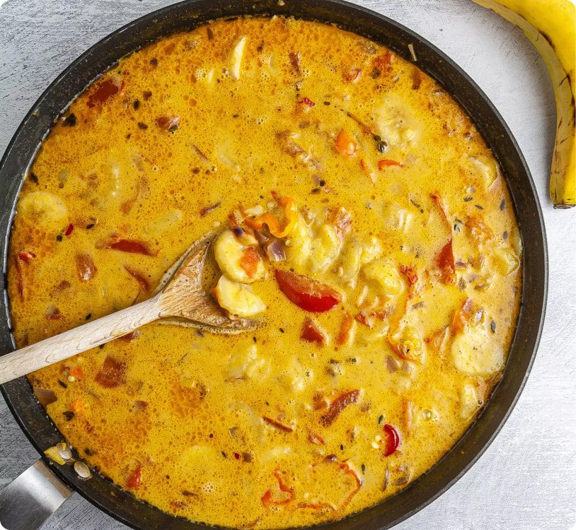 Prawns and Banana Curry