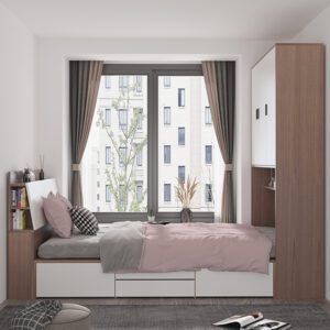 Tủ quần áo đa năng tích hợp bàn làm việc WA29634