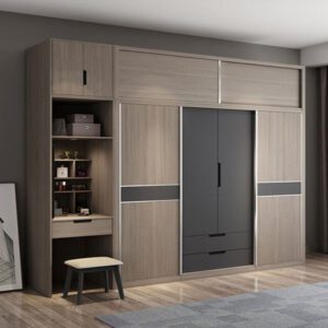 Tủ quần áo đa năng tích hợp bàn làm việc WA29634