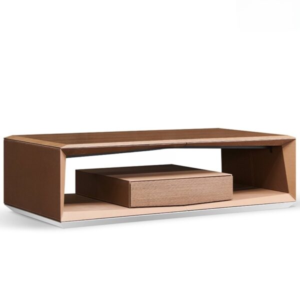 Bàn trà gỗ veneer GT29806 cao cấp Nội thất Sài Gòn 160cm