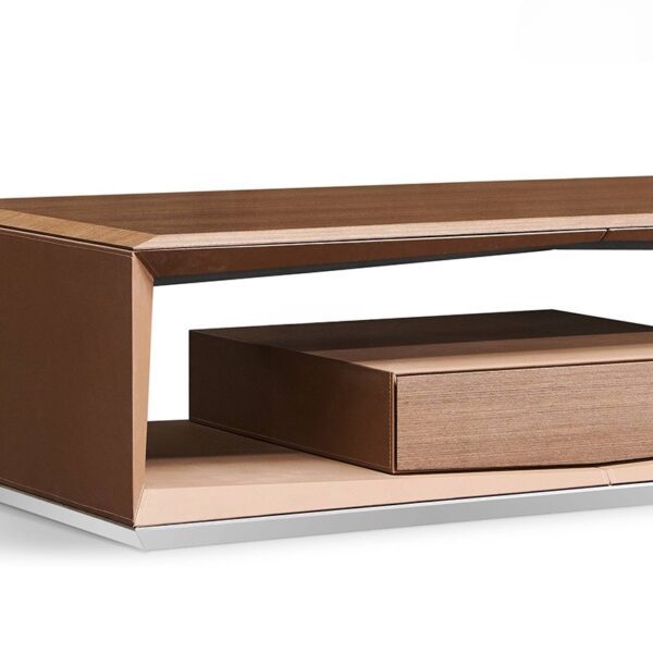 Bàn trà gỗ veneer GT29806 cao cấp Nội thất Sài Gòn 160cm