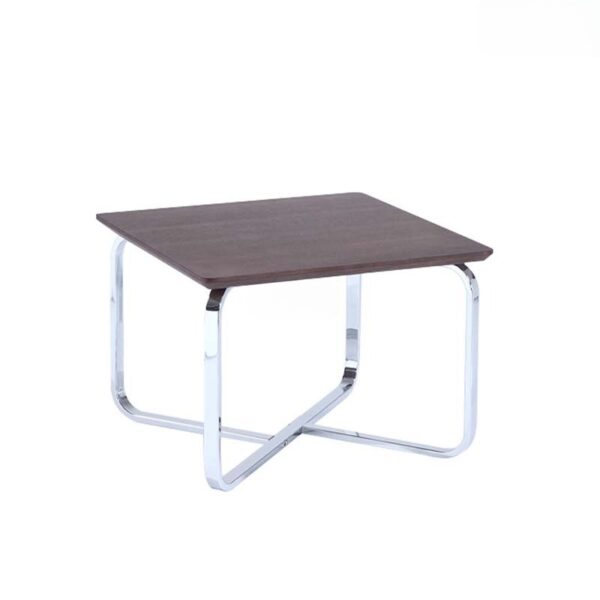 Bàn trà veneer gỗ hiện đại chân inox GT29839