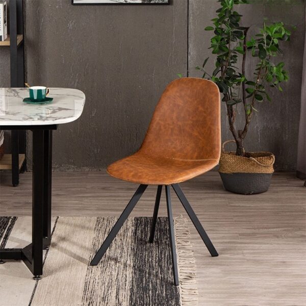 Ghế cà phê Venus da PU nâu GC29938
