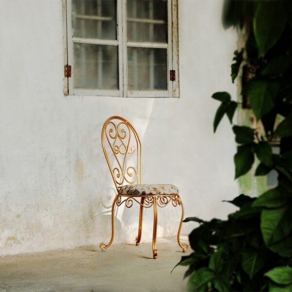 Ghế Bistro Retro Khung Sắt Gỗ Ép - GC29984