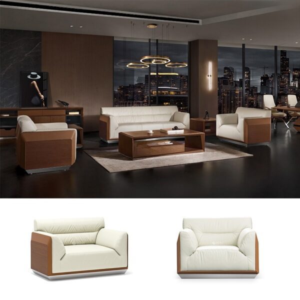 Sofa đơn bọc da hiện đại SI31612