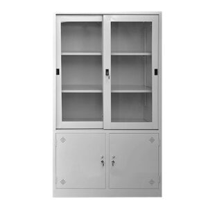 Tủ Hồ Sơ Thép 3 Cánh Kính Đa Năng TS32069