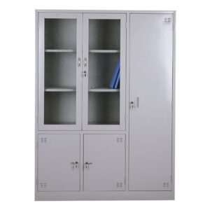 Tủ Hồ Sơ Thép 3 Cánh Kính Đa Năng TS32069