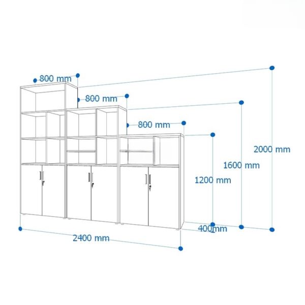 Tủ tài liệu cao cấp Nội thất Sài Gòn TW32753