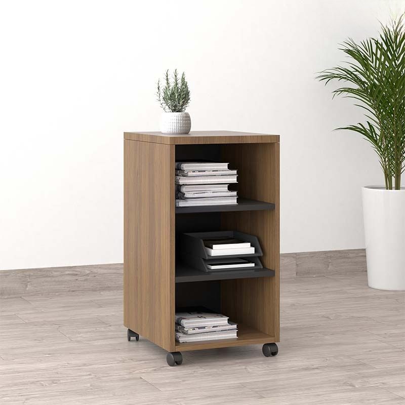 Tủ Di Động Gỗ Tối Hiện Đại TW32820 Tủ Tài Liệu Di Động TP11-NĐ