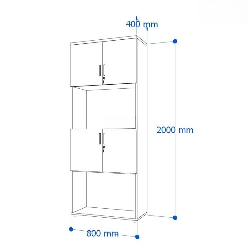 Tủ hồ sơ gỗ công nghiệp phủ Melamine Nội thất Sài Gòn 80x40x200cm SKU: TW32778 Tủ hồ sơ gỗ công nghiệp phủ Melamine Nội thất Sài Gòn 80x40x200cm SKU: TW32778