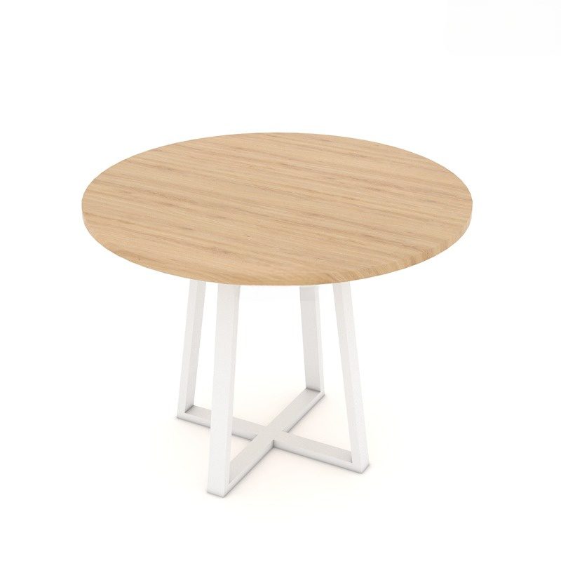 Bàn tròn chân sắt hiện đại ANETO WK33499 Bàn tròn chân sắt ANETO WK33499 trong không gian thực tế