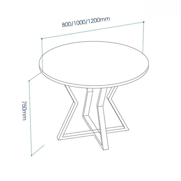 Bàn tròn hiện đại ANETO WK33489