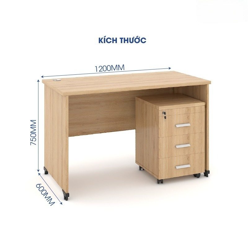 Bàn làm việc văn phòng 1m2 ANETO WK33484 Bàn Làm Việc Văn Phòng 1M2 ANETO WK33484