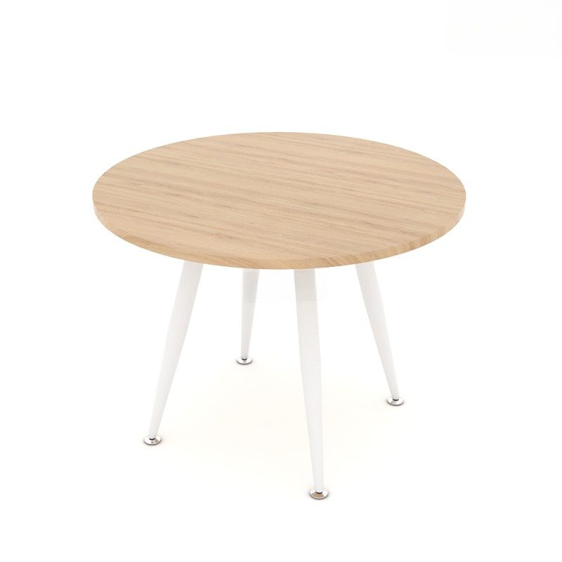 Bàn tròn chân sắt cao cấp ANETO WK33512 Bàn tròn chân sắt ANETO WK33512 - Chi tiết mặt bàn phủ Melamine