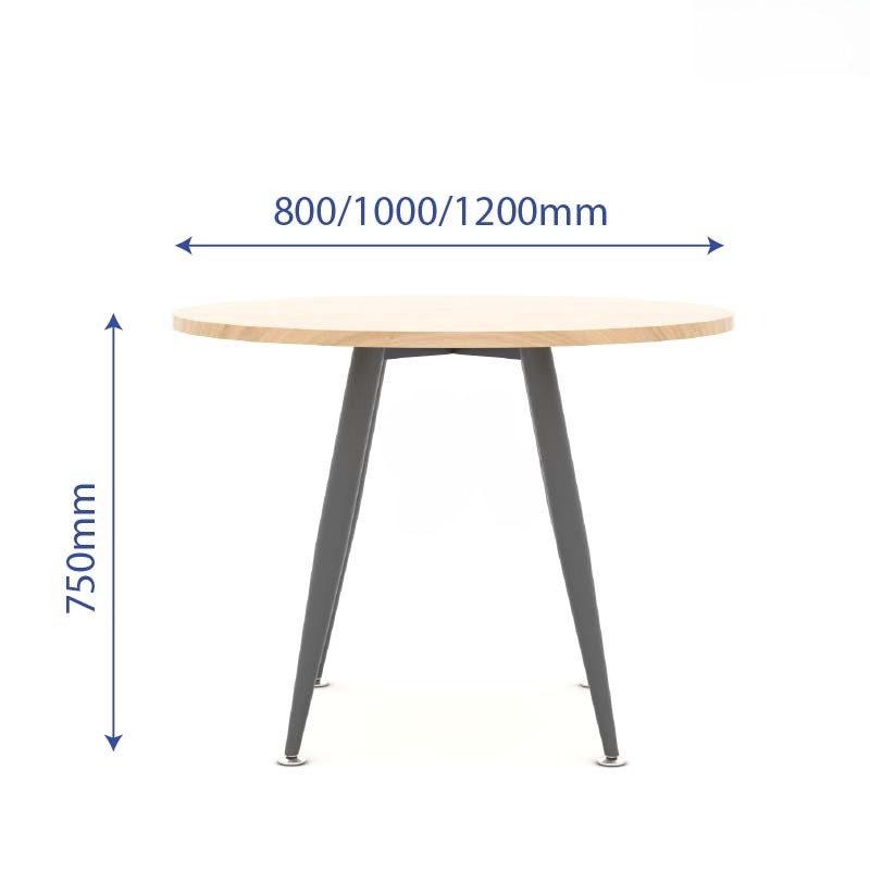 Bàn tròn chân sắt cao cấp ANETO WK33512 Bàn tròn chân sắt ANETO WK33512 - Sử dụng trong không gian văn phòng