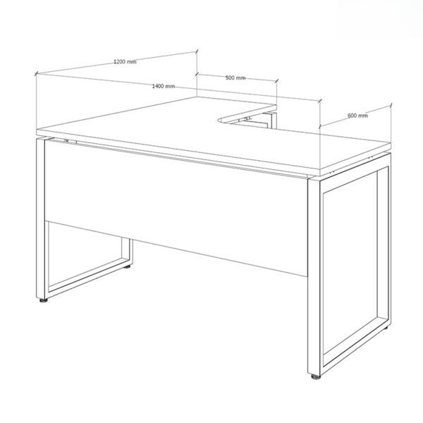Bàn làm việc văn phòng 1m4 WK33855