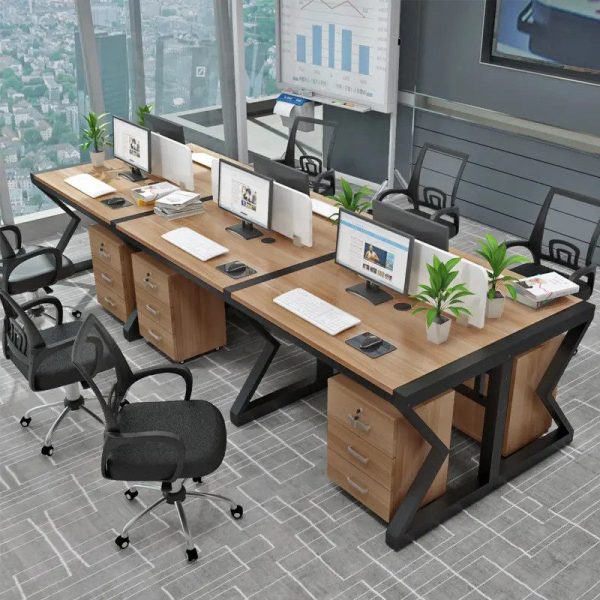 Cụm bàn làm việc 6 người hiện đại WC34464 Hình ảnh chi tiết cụm bàn WC34464