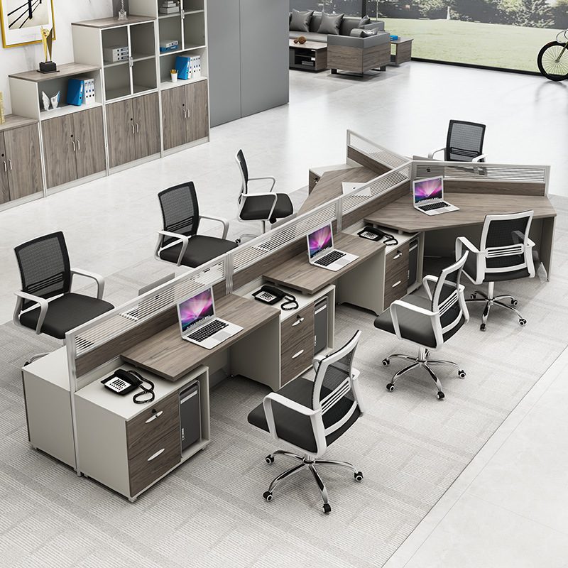 Cụm Bàn Làm Việc 7 Người Cao Cấp W734653