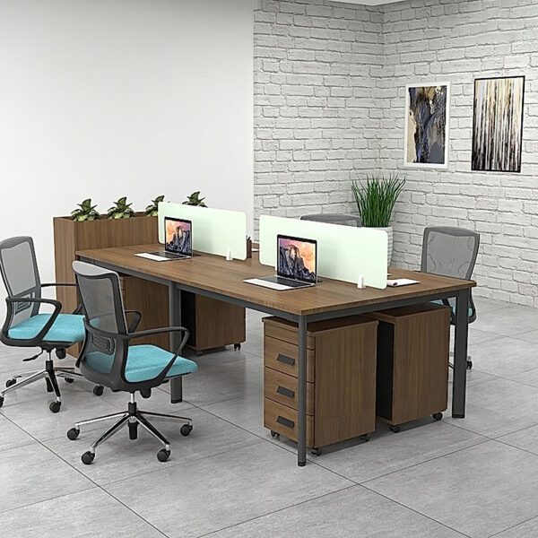 Cụm bàn làm việc 2m4 cho 4 người - W434769