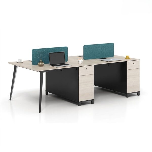 Cụm Bàn Làm Việc Hiện Đại 4 Người 2m4 W434793