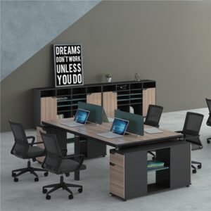 Cụm bàn làm việc 4 Người 3m ANETO W434766 Cụm bàn làm việc 4 Người 3m ANETO W434766