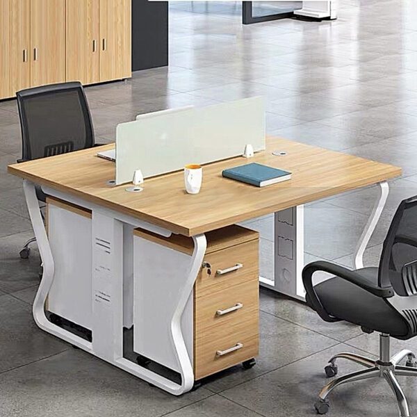 Cụm bàn làm việc nhóm 4 người hiện đại W434835