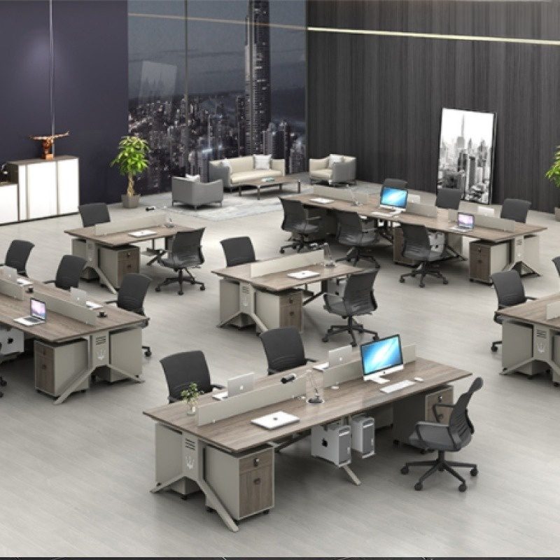 Cụm bàn làm việc chuyên nghiệp 4 người - W434818 aneto.vn - Nội Thất Văn Phòng