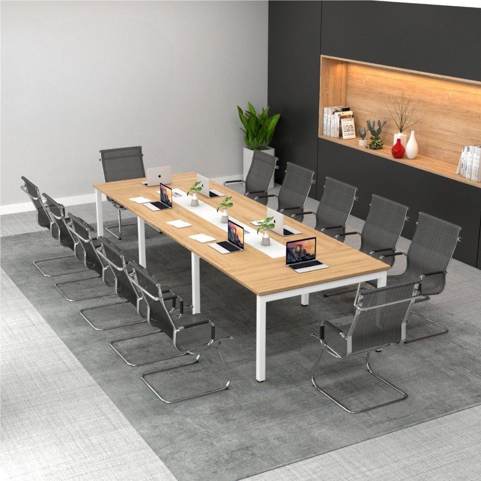 Bàn họp hiện đại 3m6 MT35408 Thiết kế bàn họp phù hợp với không gian văn phòng mở