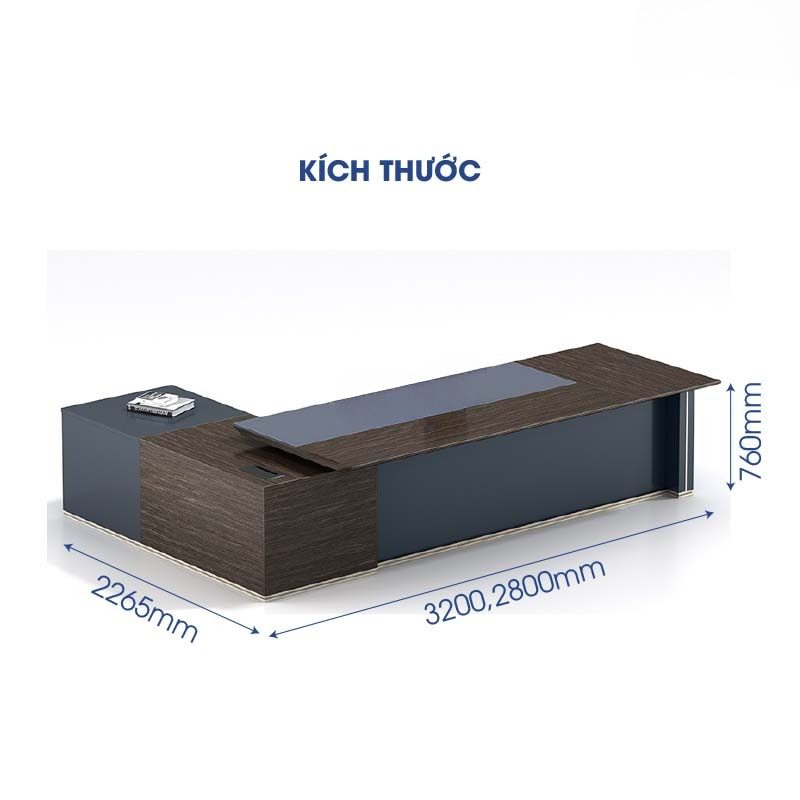 Bàn Tổng giám đốc Cao Cấp 3m2 PD35649