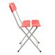 Ghế gấp văn phòng nan nhựa màu đỏ FC36431