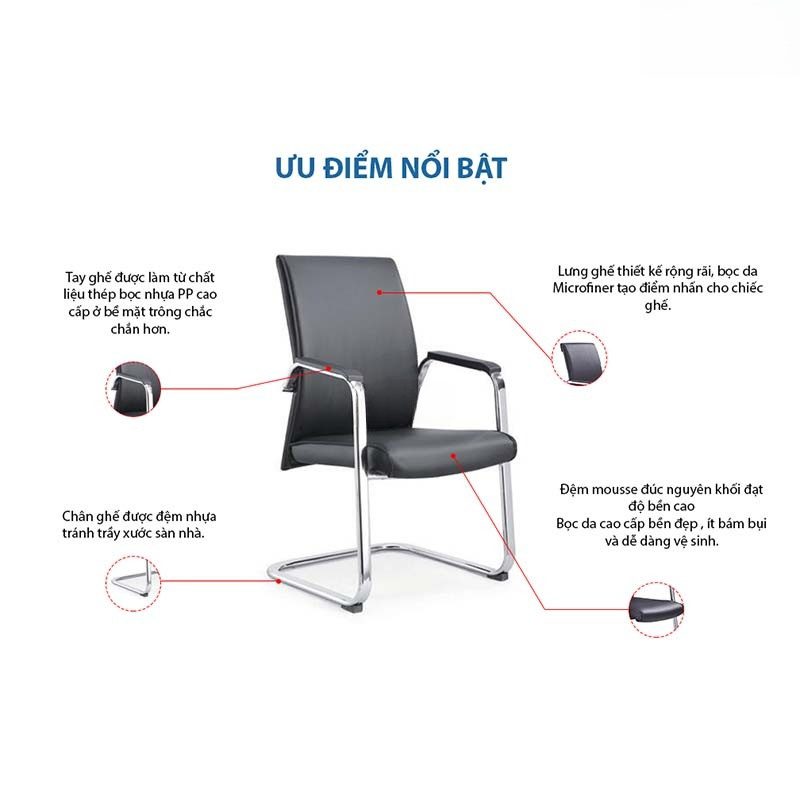 Ghế chân quỳ da cao cấp KQ36719 Ghế chân quỳ da cao cấp KQ36719