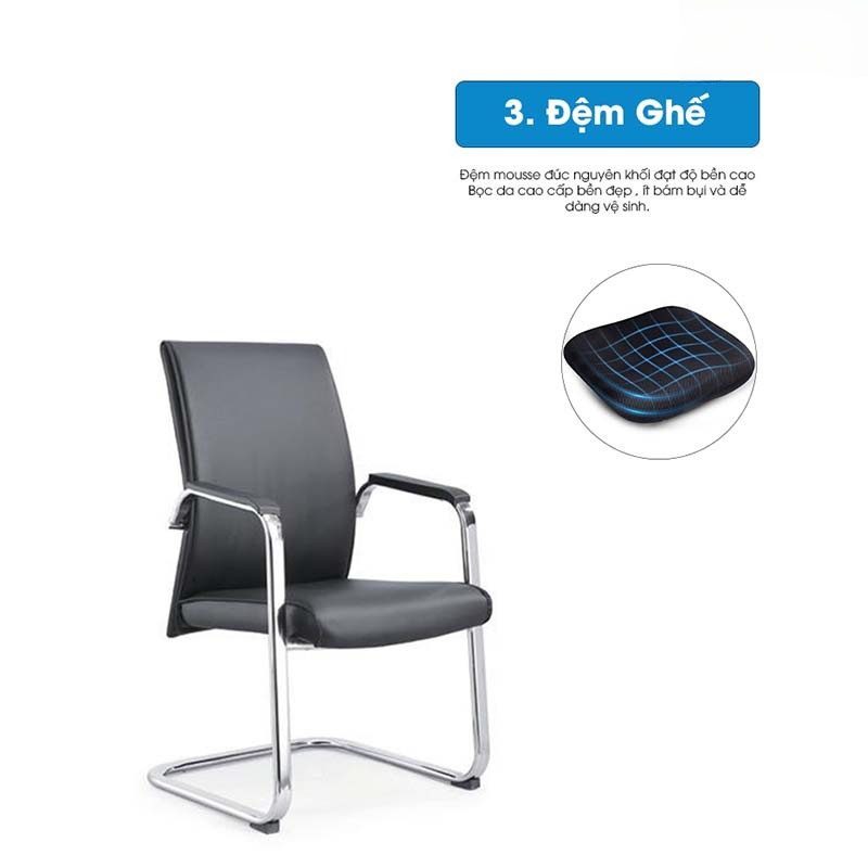 Ghế chân quỳ da cao cấp KQ36719