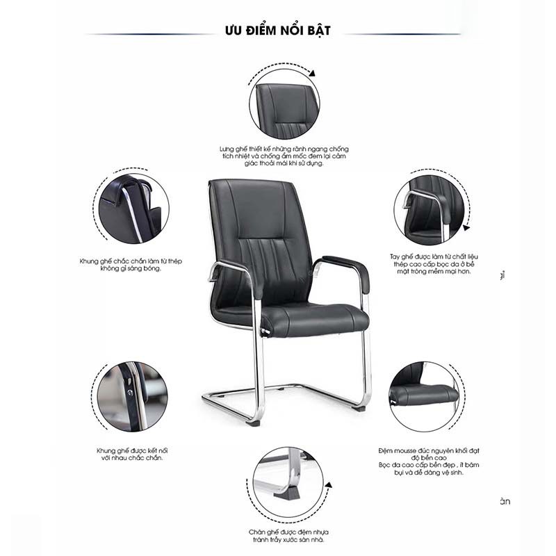 Ghế chân quỳ văn phòng cao cấp KQ37055 Ghế chân quỳ văn phòng cao cấp KQ37055