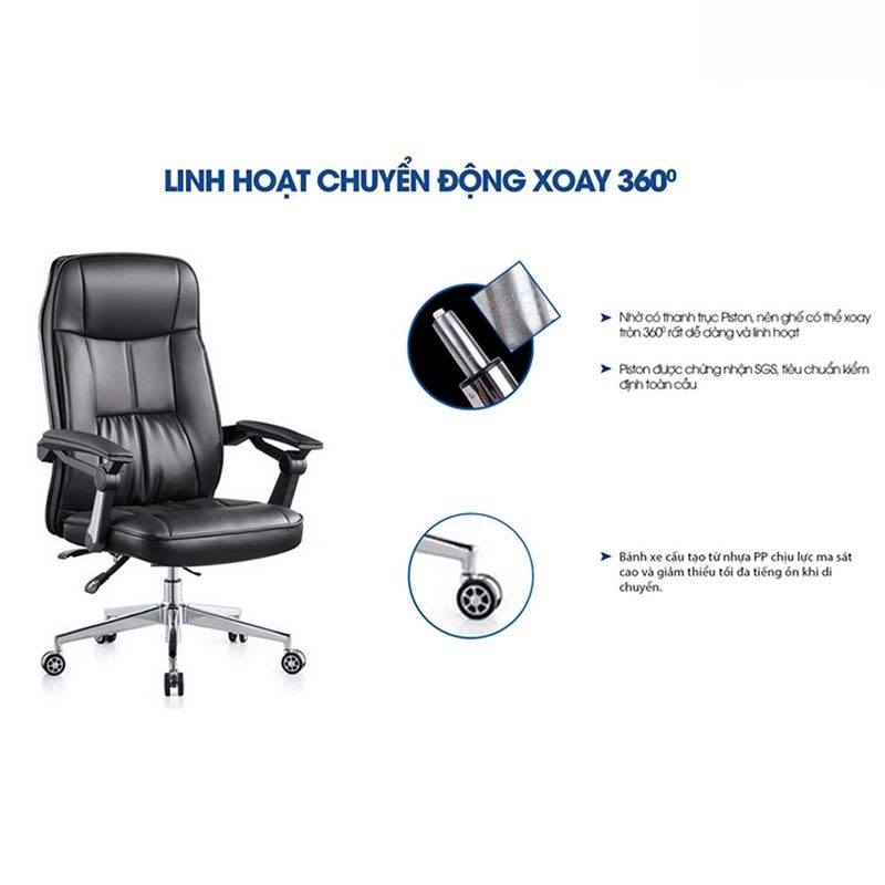 Ghế giám đốc xoay cao cấp LO37132 Ghế giám đốc LO37132 - Góc nhìn tổng thể