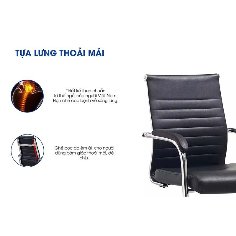 Ghế chân quỳ văn phòng da hiện đại KQ37078