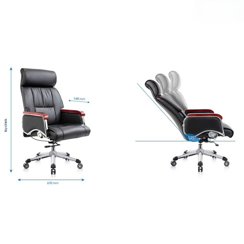 Ghế lãnh đạo da cao cấp ANETO LO37148