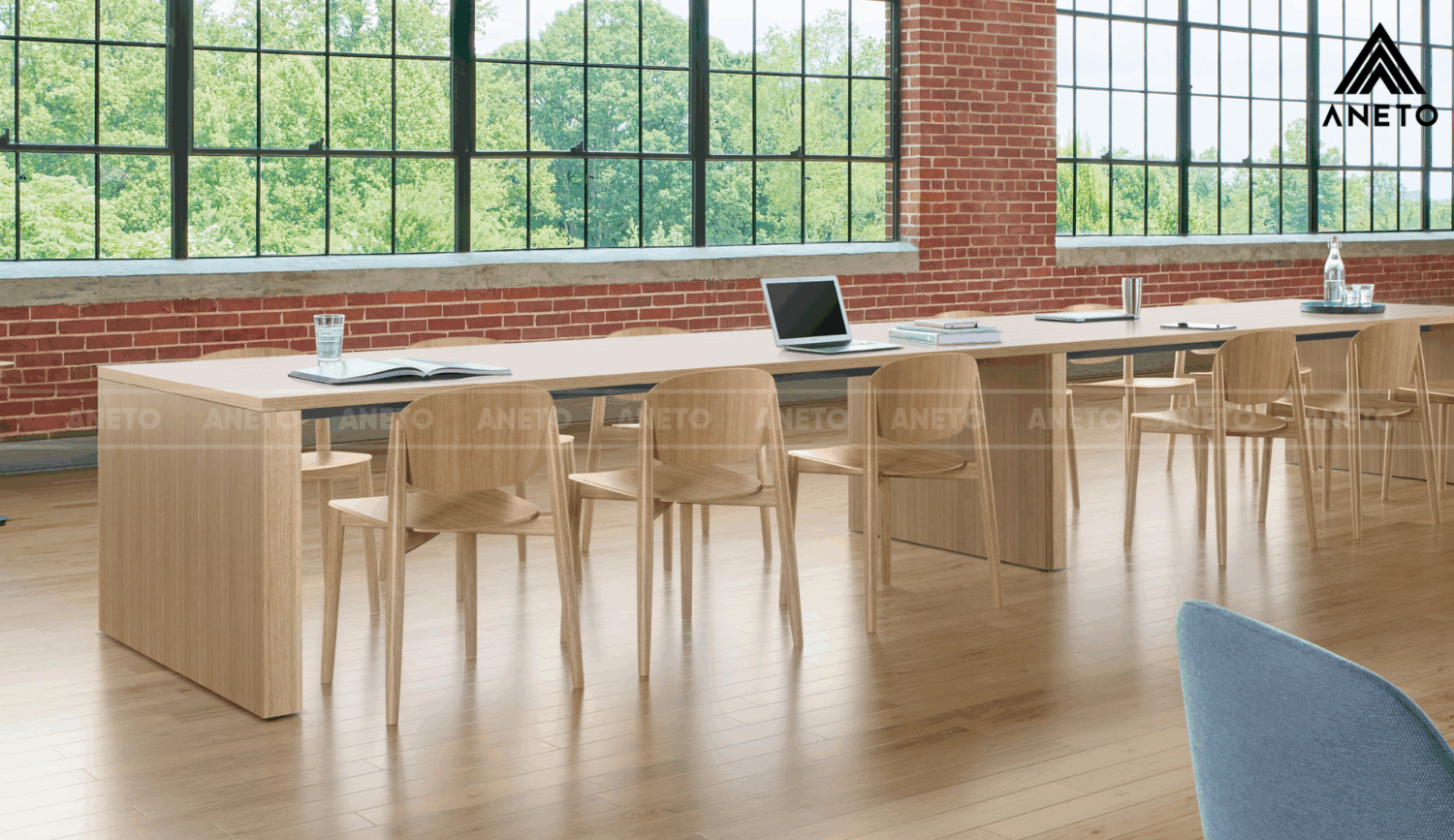 240322-ANETO-ban-hop-cao-cap-blueprint-block (1) Bàn Họp Gỗ Cao Cấp BluePrint Block