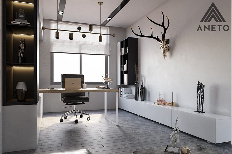 Trang tri phong lam viec tai nha