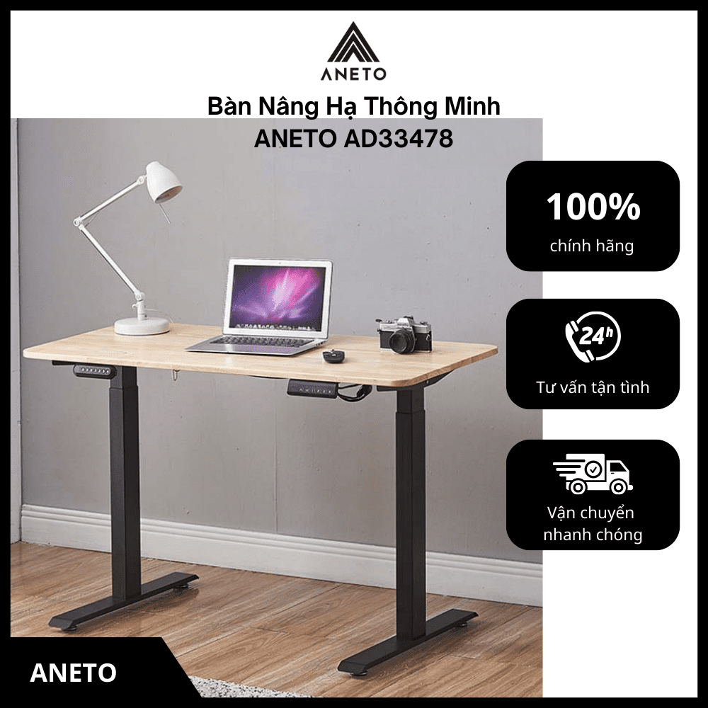 Bàn nâng hạ có thực sự cần thiết trong văn phòng hiện đại? Bàn Nâng Hạ Thông Minh ANETO AD33478
