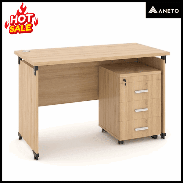 Bàn làm việc văn phòng 1m2 ANETO WK33531