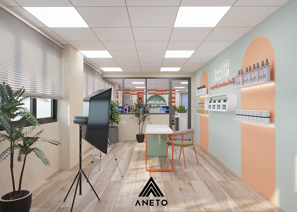 Ý tưởng thiết kế để tạo ra một văn phòng xanh và thư giãn