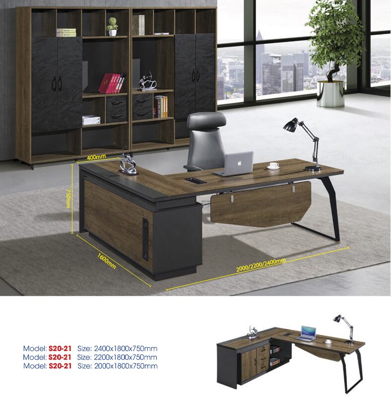 Bàn giám đốc gỗ công nghiệp chữ L Bàn giám đốc gỗ công nghiệp chữ L