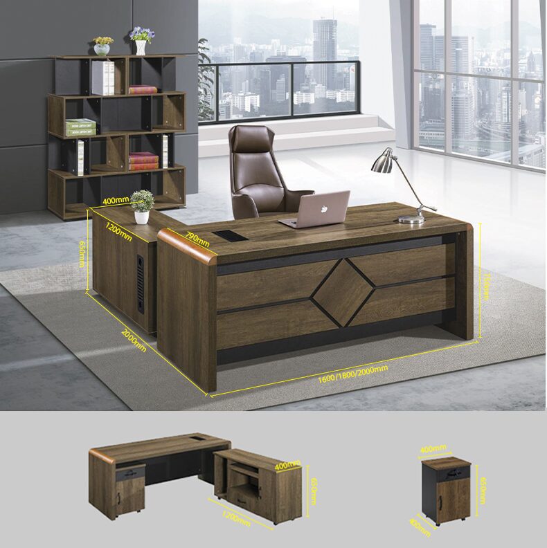 Bàn giám đốc gỗ công nghiệp chữ L Bàn giám đốc gỗ công nghiệp chữ L