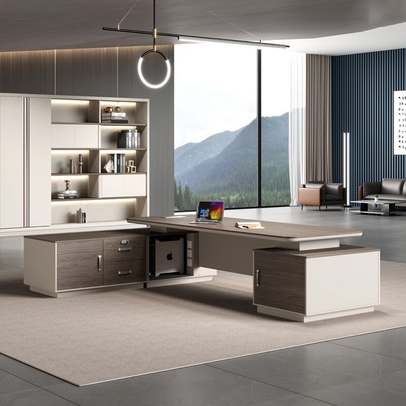 Bàn giám đốc gỗ công nghiệp chữ L Bàn giám đốc gỗ công nghiệp chữ L