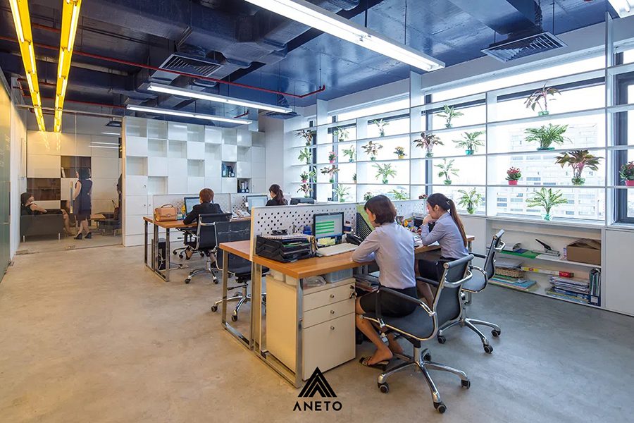 Thiết kế văn phòng bất động sản uy tín chất lượng