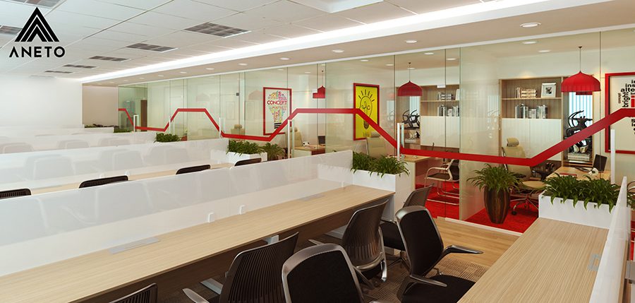 Thiết kế cải tạo nội thất văn phòng Green park