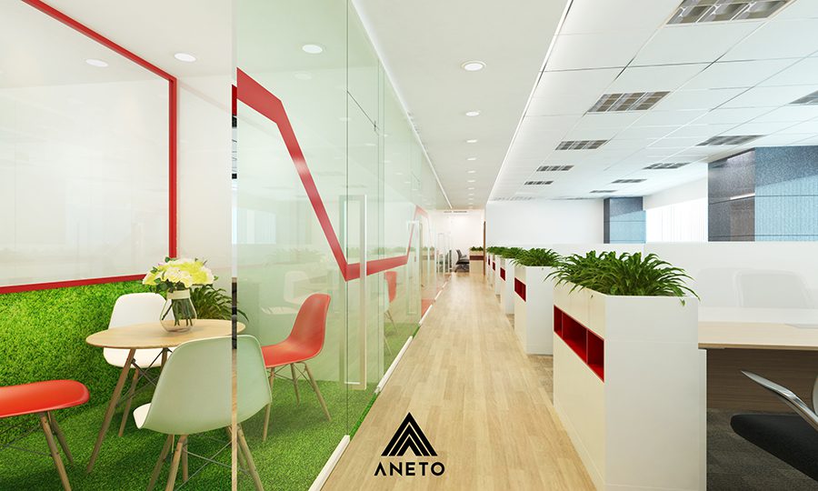 Thiết kế cải tạo nội thất văn phòng Green park