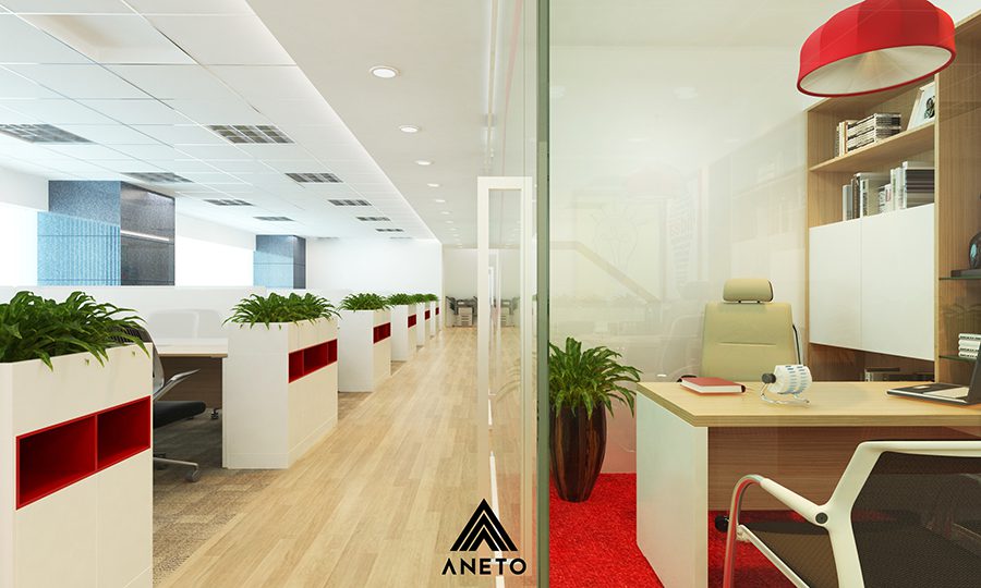 Thiết kế cải tạo nội thất văn phòng Green park