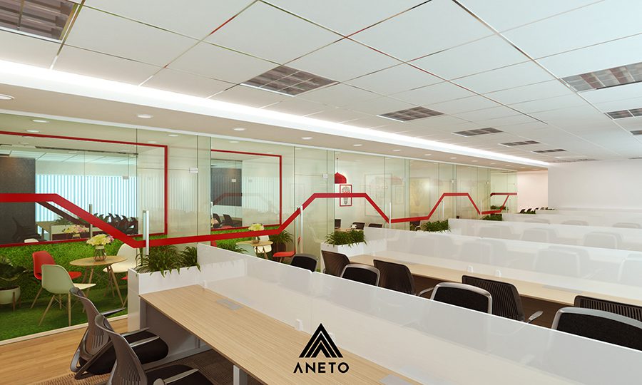 Thiết kế cải tạo nội thất văn phòng Green park